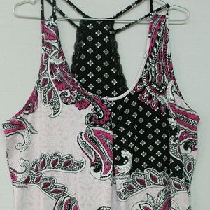 Womens Summer Dress Strapped Bare Shoulder Paisley